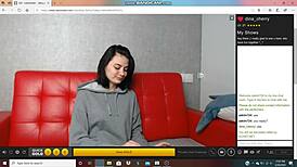 Hot Russian Camgirl Masturbating Live on Stream