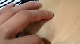 Discover The Beauty Of Her Natural Tits And Belly During An Amateur Massage