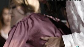 Teacher orders stepmom to spank and punish stepdaughter in taboo lesbian scene