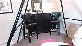 milf maxine x dildo fucks her asian pussy in college skirt