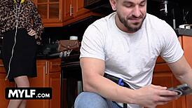 Yo, bratty Aussie babe Devyn needs a handyman for more than just a microwave install! 😉