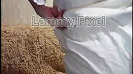 Horny Brunette LAMMY PIXEL STRIPTEASES Gorgeous ASS