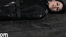 Petite 18+ strips down inside a tight steel cage for fun.