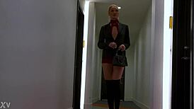 Beautiful Blonde Prostitute Delivers Intense Ass-to-Mouth Riding on Monster Cock