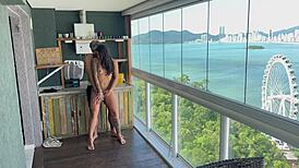 He called me to his duplex and I fucked that pretty black babe hard