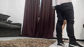 Intriguing Desire For Technician In Dress Without Panties Hoping For Encounter With Young Amateur