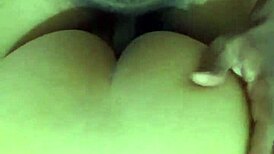 Babe bent over in dorm bedroom, roommate gives her deep doggystyle fucking