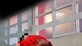 Hidden camera captures sensual upskirt spying on a latina model in the director's office at Universidad Catolica de Colombia