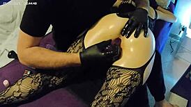 i’m obsessed with lola spice trying double dildo and spanking fun