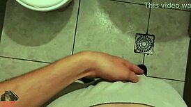 Young girl masturbates huge cock in POV