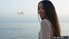 Blacked temptress Lia unleashes BBC threesome with coworkers!