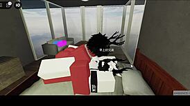 A Roblox Demon Dicks Down a Whore in Missionary Position