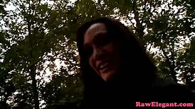 Elegant eurobabe gets assfucked by big black cock in missionary and bent over