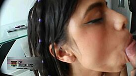 Intimate Couple's Close-Up Passionate Acts