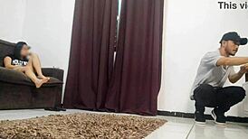 Intriguing Desire For Technician In Dress Without Panties Hoping For Encounter With Young Amateur