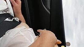 Mature Milf Flashes for Voyeur Truckers