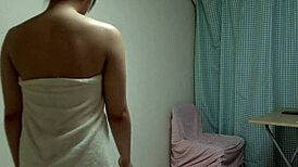 hey, big boobs japanese cabin crew stripping uniforms and showering together