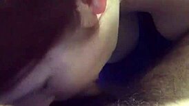 Amateur Redhead Craves Sucking Big Cock In POV Handjob Session!