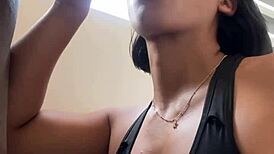 Latina Babe Deepthroats Bbc In Public With Brown Eyes