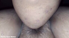 A hot MILF is getting her pussy licked by a lucky guy