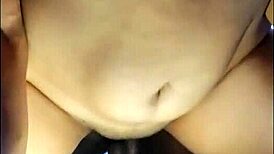 Horny milf cheats and gets creampied hard by big black cock