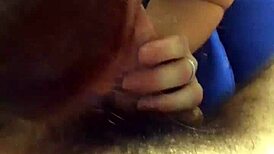 Amateur Redhead Craves Sucking Big Cock In POV Handjob Session!