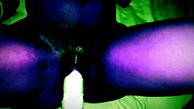Ebony Latina Lesbian Achieves Out-Of-This-World Orgasm On Dildo With Toys And Pussy Stimulation
