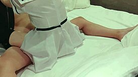 Your cum spilled out after riding me in schoolgirl uniform. Let's film again!