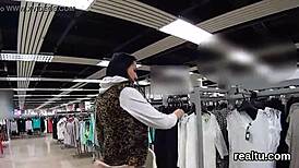 Seductive Czech chick lured from mall for rough POV pounding