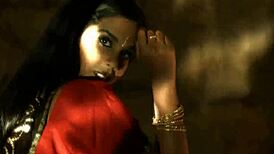 Dreamy indian beauty teases with seductive dancing and undressing