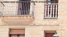 neighbor spied on me and blackmailed me to upload this video 😳