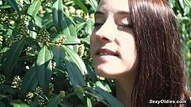 Why is the teen neighbor teasing me for backyard sex?