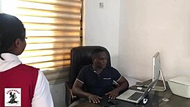 Hannah asks her college teacher for help with school work in homemade video