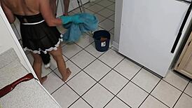 tms-28 petite milf slave gets dp with creampie