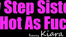 Kiara Cole overheated, begs stepbro to spray tits