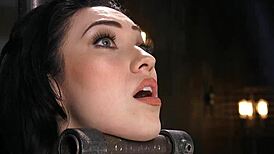 Babe Ass Whipped In Metal Device