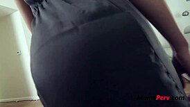 Oh boy, you're in big trouble stepson with that taboo mother-in-law pussy! 😏