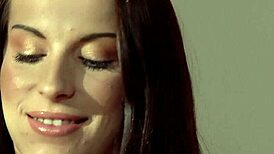 Wet brunette uses dildo and toys for solo masturbation in heels