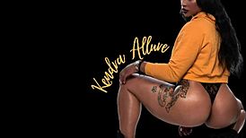 ebony couple's assjob in shower