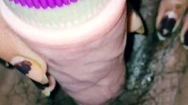 I’m obsessed with my desi girl’s big boobs and dildo play