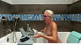 Bathing with Stella E01 for Pussy and Body Shaving