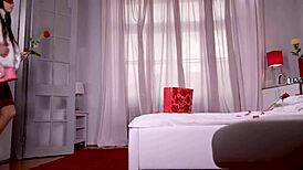 Blonde European Babe Bent Over For Monster Cock Anal Fuck In Handcuffs During Quickie Valentines Promo