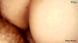 i watched my skinny teen get fucked by stepdad with loud moans.