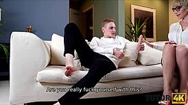 Blonde Tutor's Secret Toys Seduce Student