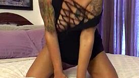 Seducing the camera with my glass dildo to squirt