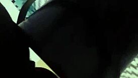 dirty slutty maid peeing indoors in her thong and panties