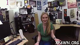 Fine wazoo amateur gets filled in cock sucking contest! 😈