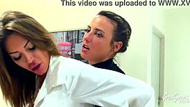 Vittoria And Pam Naughtily Eat Each Other's Pussy