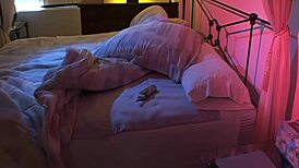 Teen Annie Cruz Fingers Her Shaved Pussy For Old Man's Anal Facial Tease