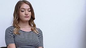 Naughty teen 18+ loves sucking this horny officers hard cock